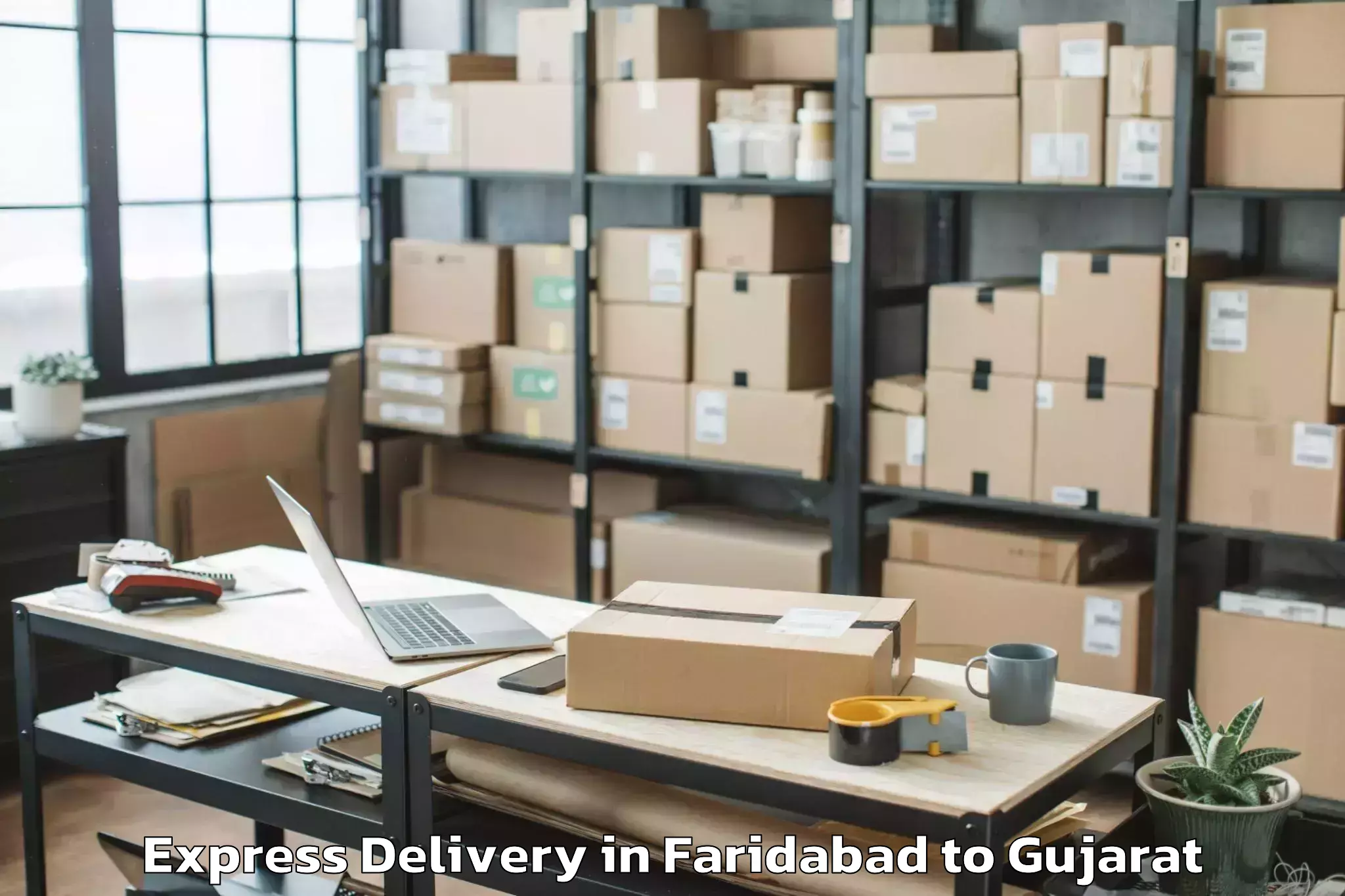 Efficient Faridabad to Killa Pardi Express Delivery